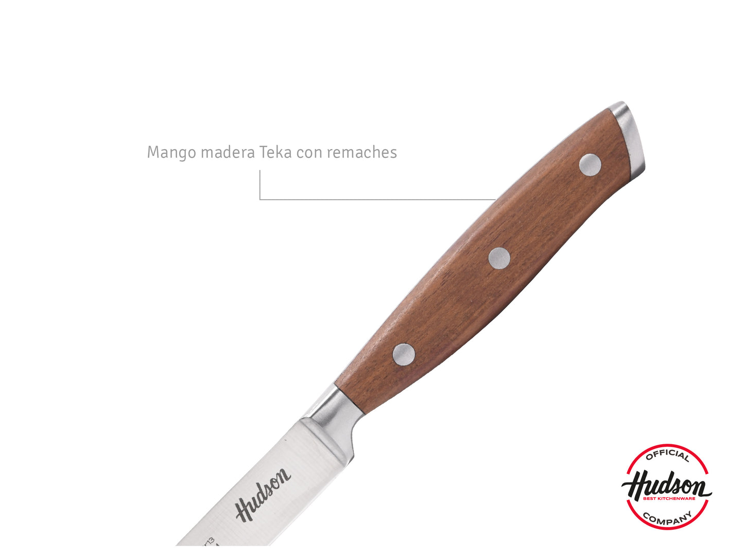 Cuchillo Utilitario Acero Inoxidable Mango Madera