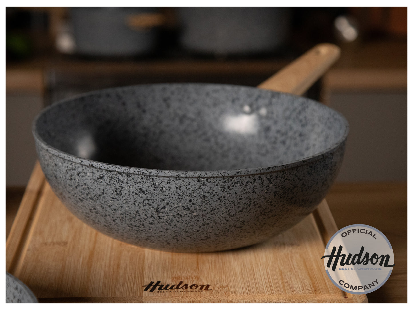Nuevo Wok STONE 28 cm para Inducción con Antiadherente