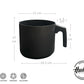 Jarro Hervidor Aluminio Antiadherente De 14 Cm Daily Negro