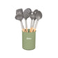 Set Hudson de 6 Utensilios de Nylon OLIVE