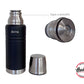 Termo Hudson 750 Negro  De Acero Inoxidable