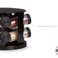 Especiero Giratorio De 8 Frascos Acero Inox Negro