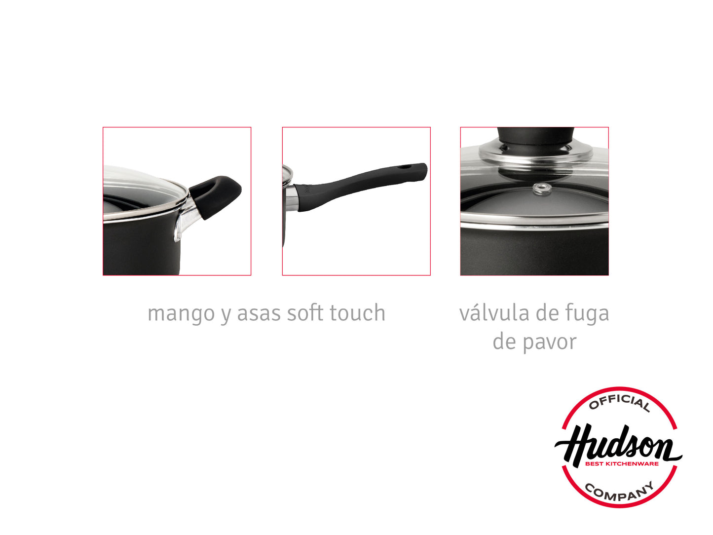 Set Ollas Aluminio 18 y  28 Cm Hudson