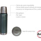 Termo Hudson Acero Verde De Acero Inoxidable 500 Ml