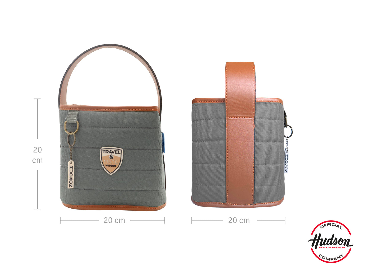 Bolso Matero Reforzado En Poliéster Gris