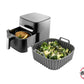 Moldes X2 Silicona Para Air fryer 20x7.5 Cm Cuadrado