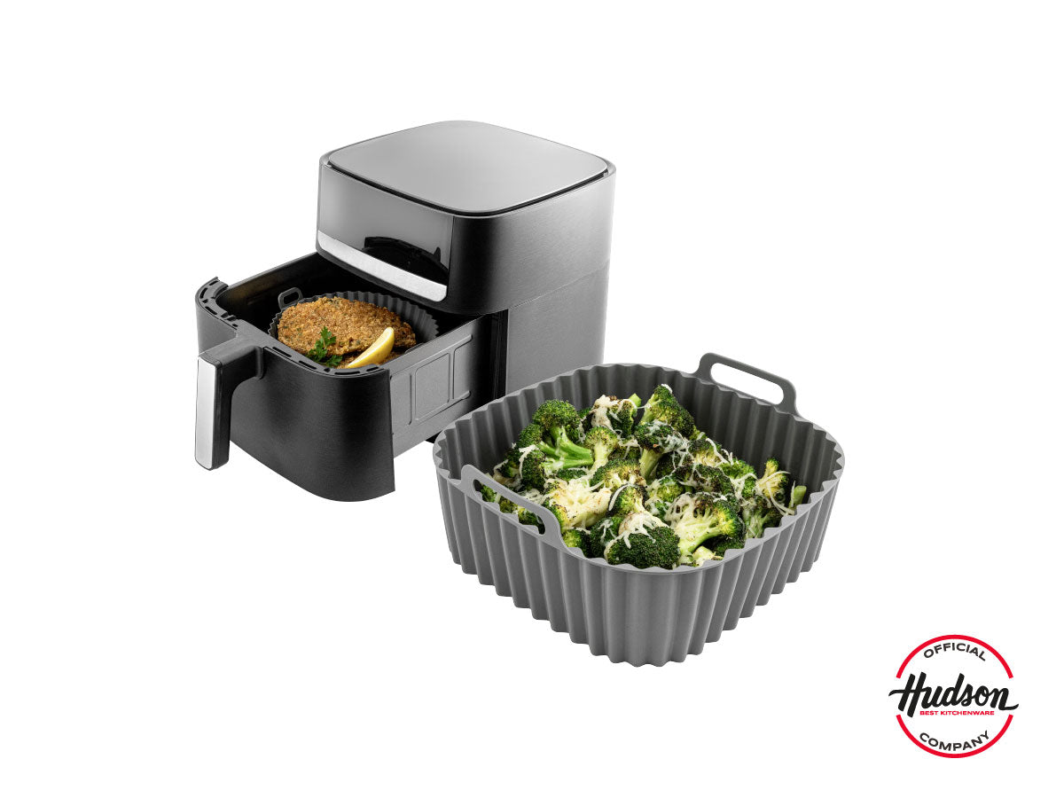 Moldes X2 Silicona Para Air fryer 20x7.5 Cm Cuadrado