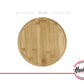 Set 2 Platos circulares de madera 26cm Linea Asado