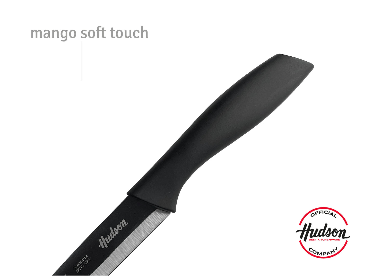 Cuchillo Utilitario Basic 5' Acero Inoxidable Negro