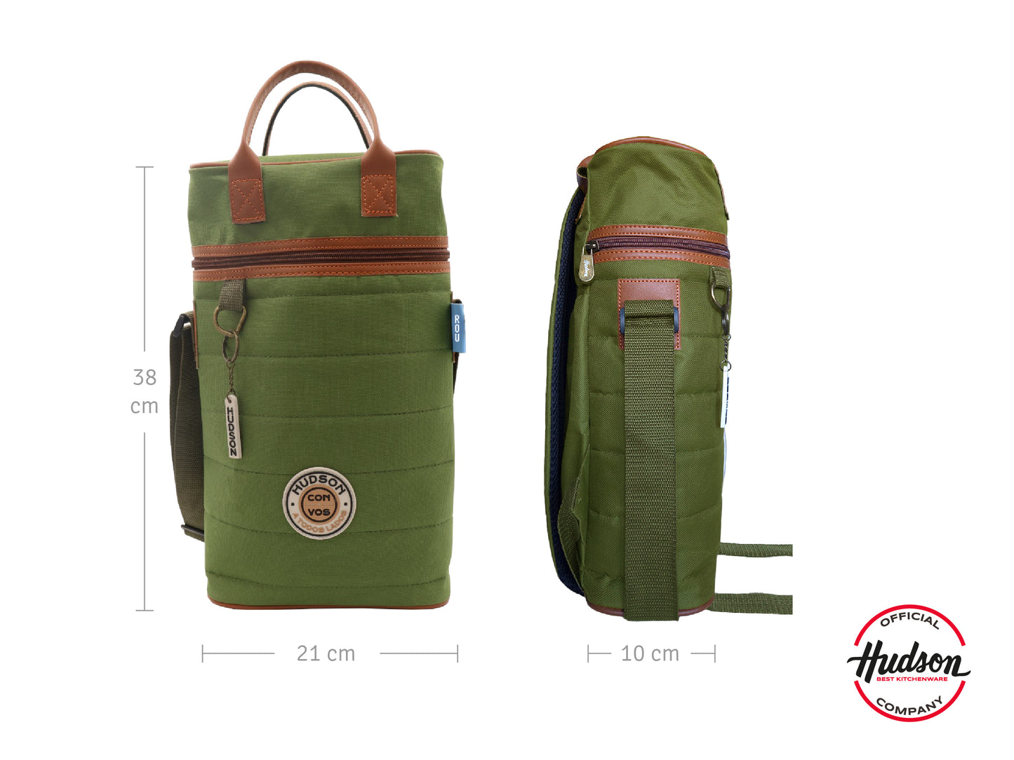 Mochila Matera Verde Reforzada En Poliéster