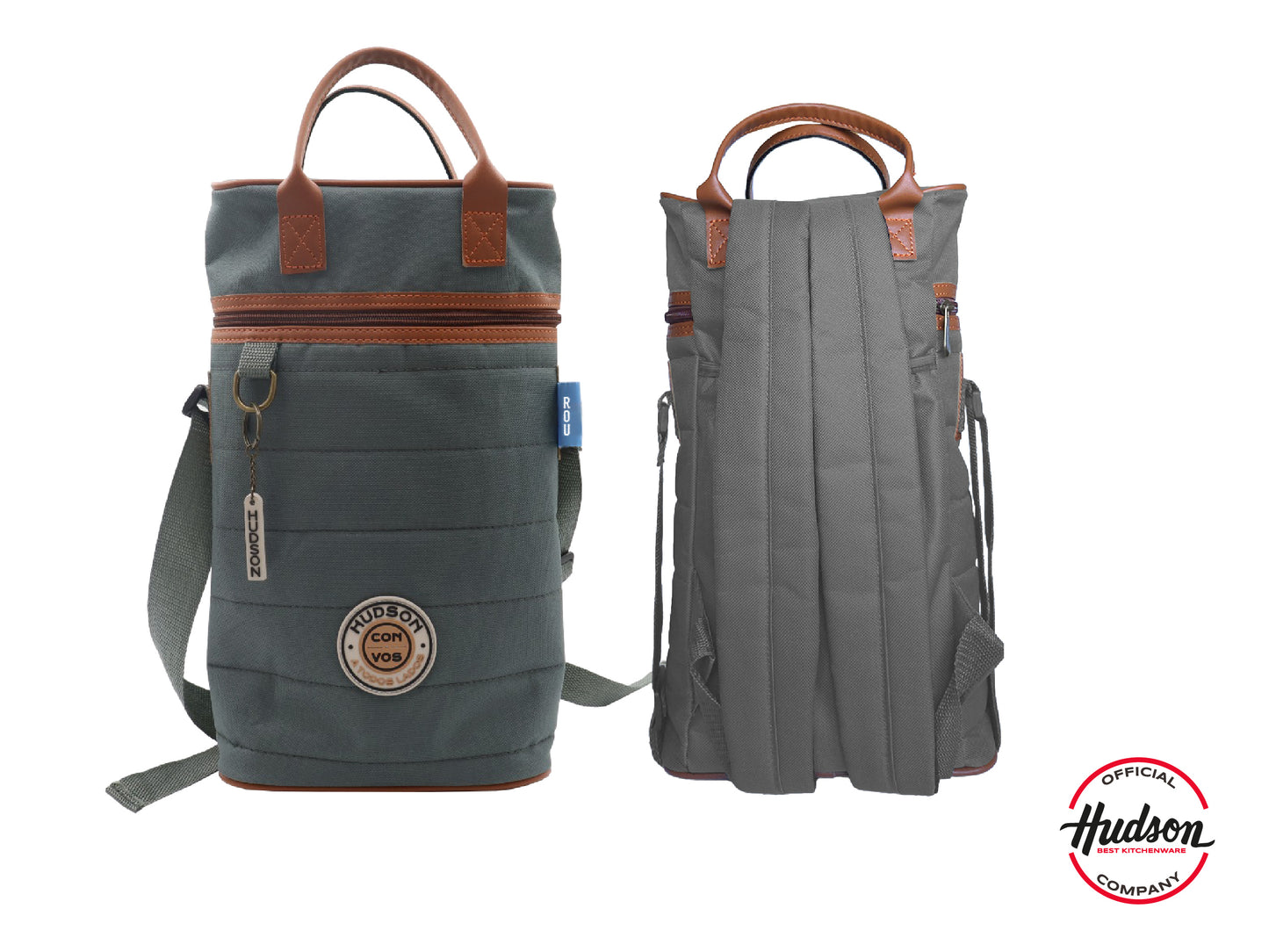 Mochila Matera Gris Reforzada En Poliéster