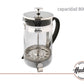 Cafetera Prensa Francesa Hudson Embolo 800 Ml Vidrio Y Acero