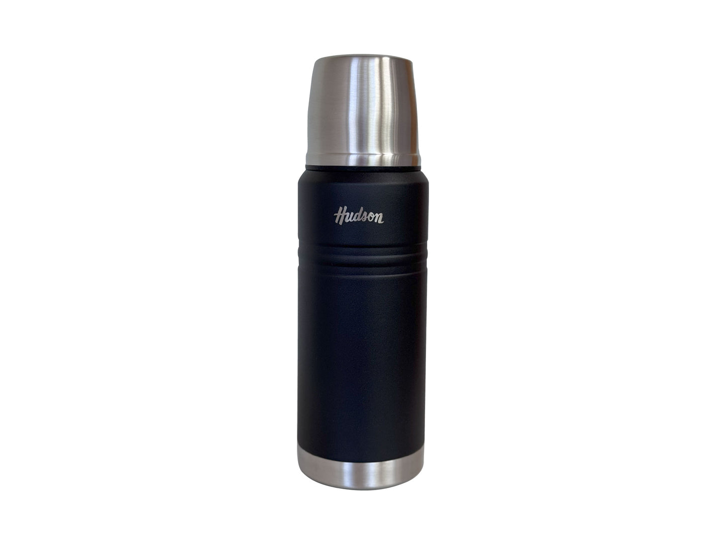 Termo Hudson 750 Negro  De Acero Inoxidable