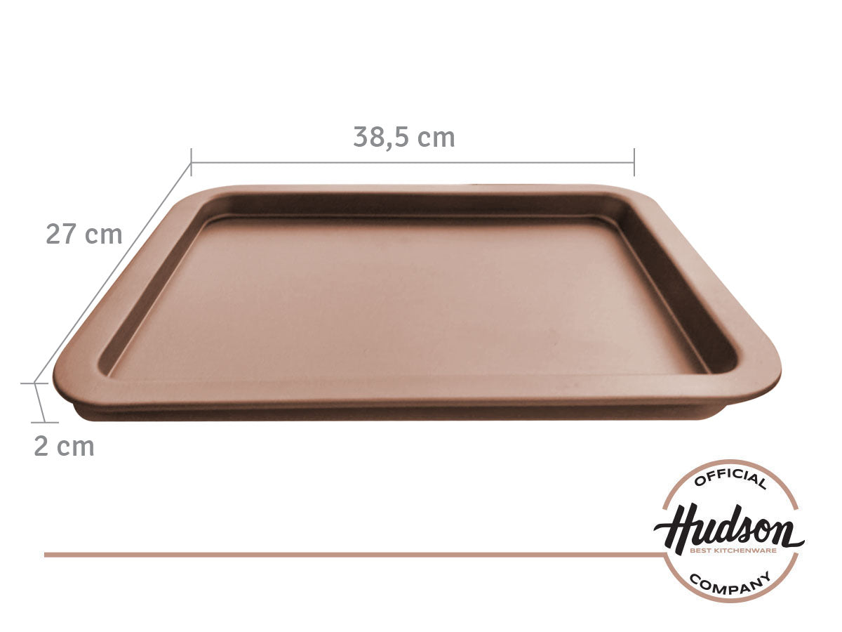 Asadera Rectangular Hudson Antiadherente Molderia 38,5 Cm