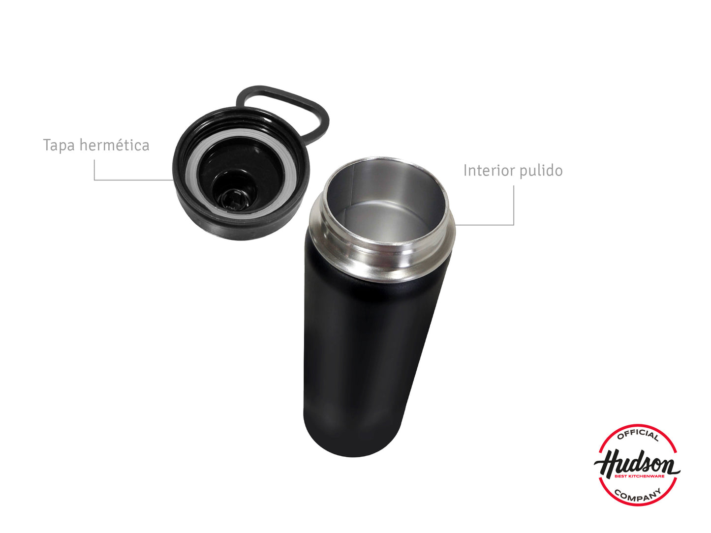 Botella Deportiva térmica De 530ml Negro