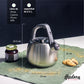 Caldera Plateada De 2.5l Acero Inoxidable