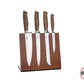 Set 4 Cuchillos Acero Inoxidable Y Mango De Madera