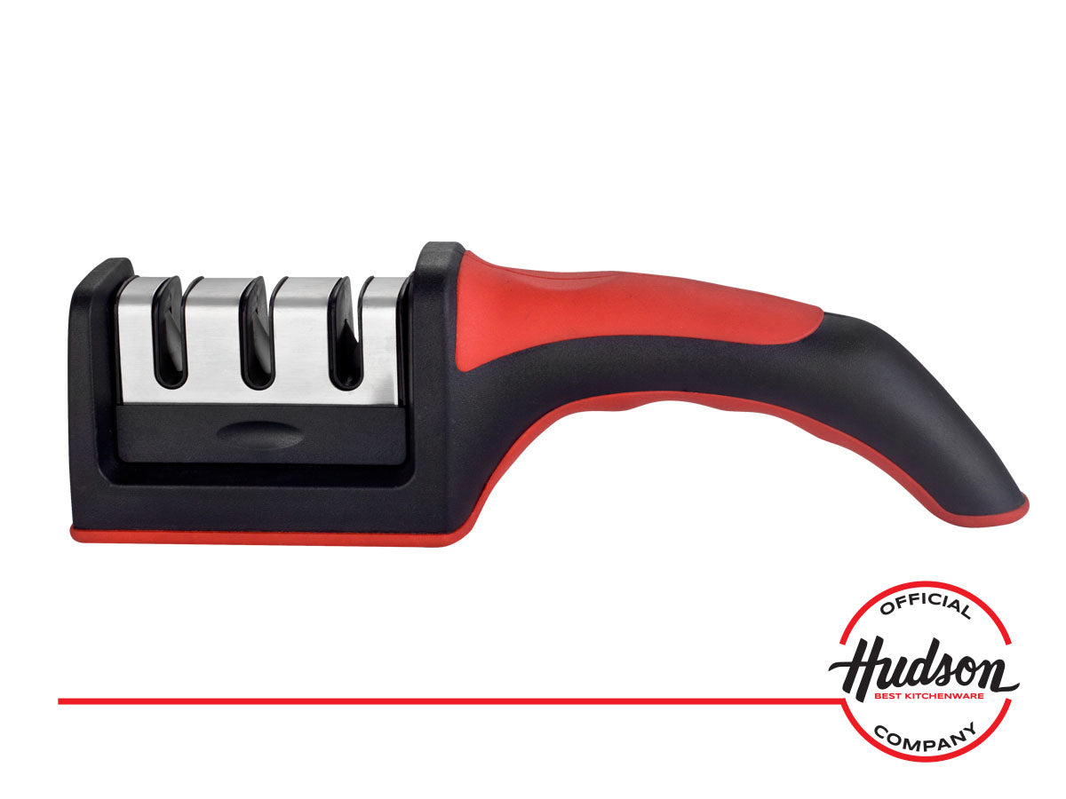 Afilador De Cuchillos Hudson Con Mango 3 Tiempos