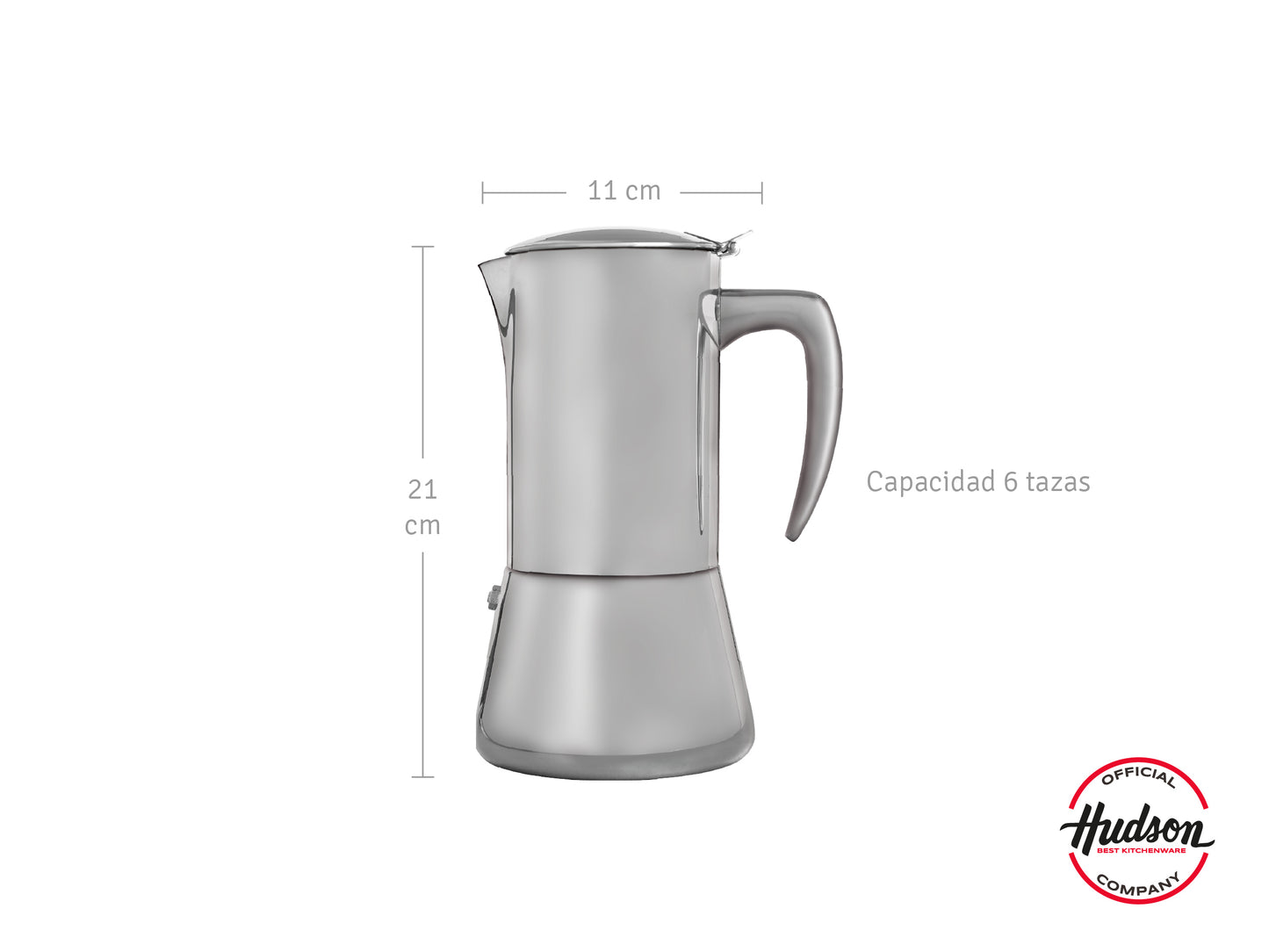 Cafetera Italiana Acero Inoxidable Mirror 280ml
