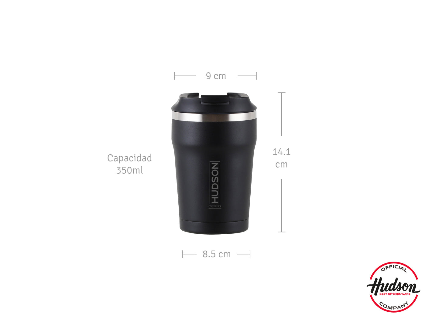 Vaso Isotérmico Para Café De 350ml Negro
