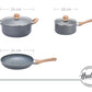 Kit De Ollas Granito Hudson 18cm + 24cm + Sartén 24 Cm