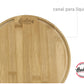 Set 2 Platos circulares de madera 26cm Linea Asado