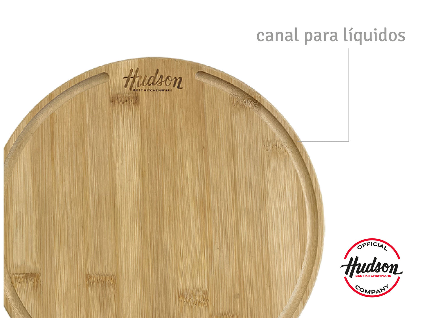 Set 2 Platos circulares de madera 26cm Linea Asado