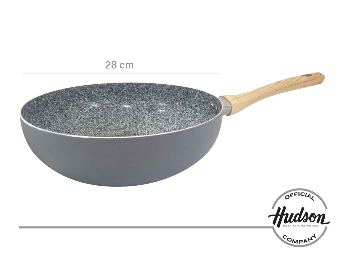 Wok Antiadherente Hudson 28 Cm Granito
