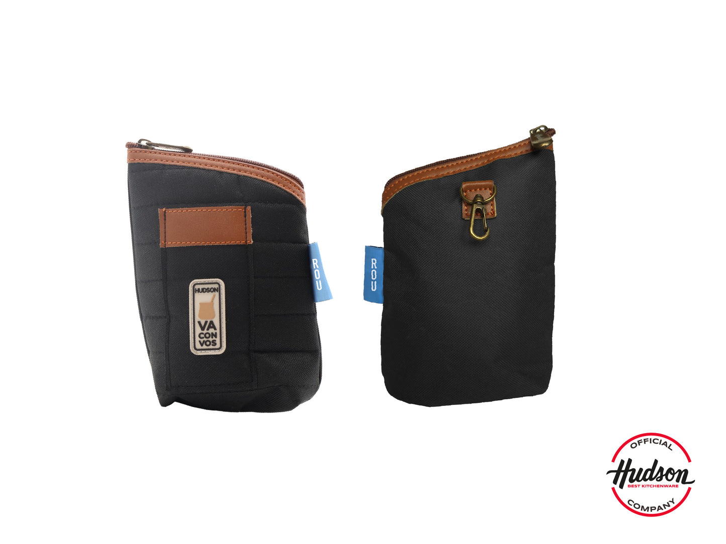 Yerbera Con Pico Vertedor Y Bolsillo Negro