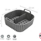 Molde Con Separador Silicona Air fryer 22x6 Cm