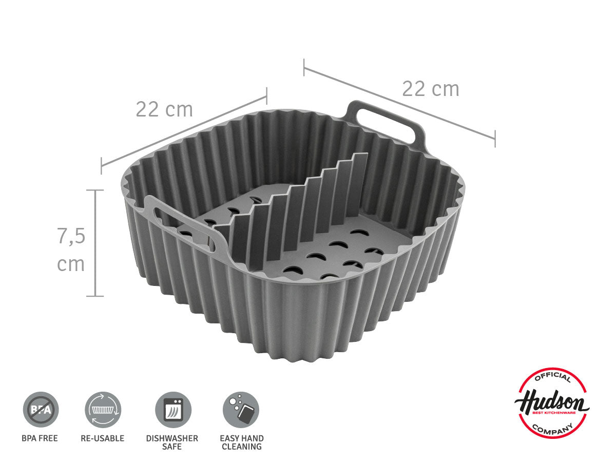 Molde Con Separador Silicona Air fryer 22x6 Cm