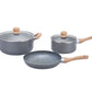 Kit De Ollas Granito Hudson 18cm + 24cm + Sartén 24 Cm