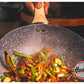 Set de Wok de Aluminio c/ Antiadherente + Espumadera y Cuchara de Madera y Nylon