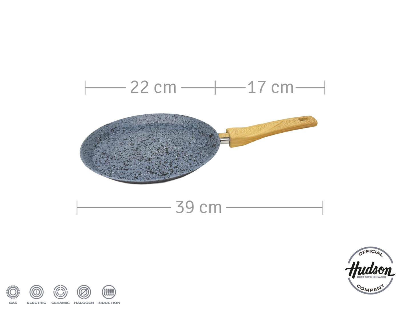 Panquequera 22 cm Inducción con Antiadherente