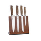 Set 4 Cuchillos Acero Inoxidable Y Mango De Madera