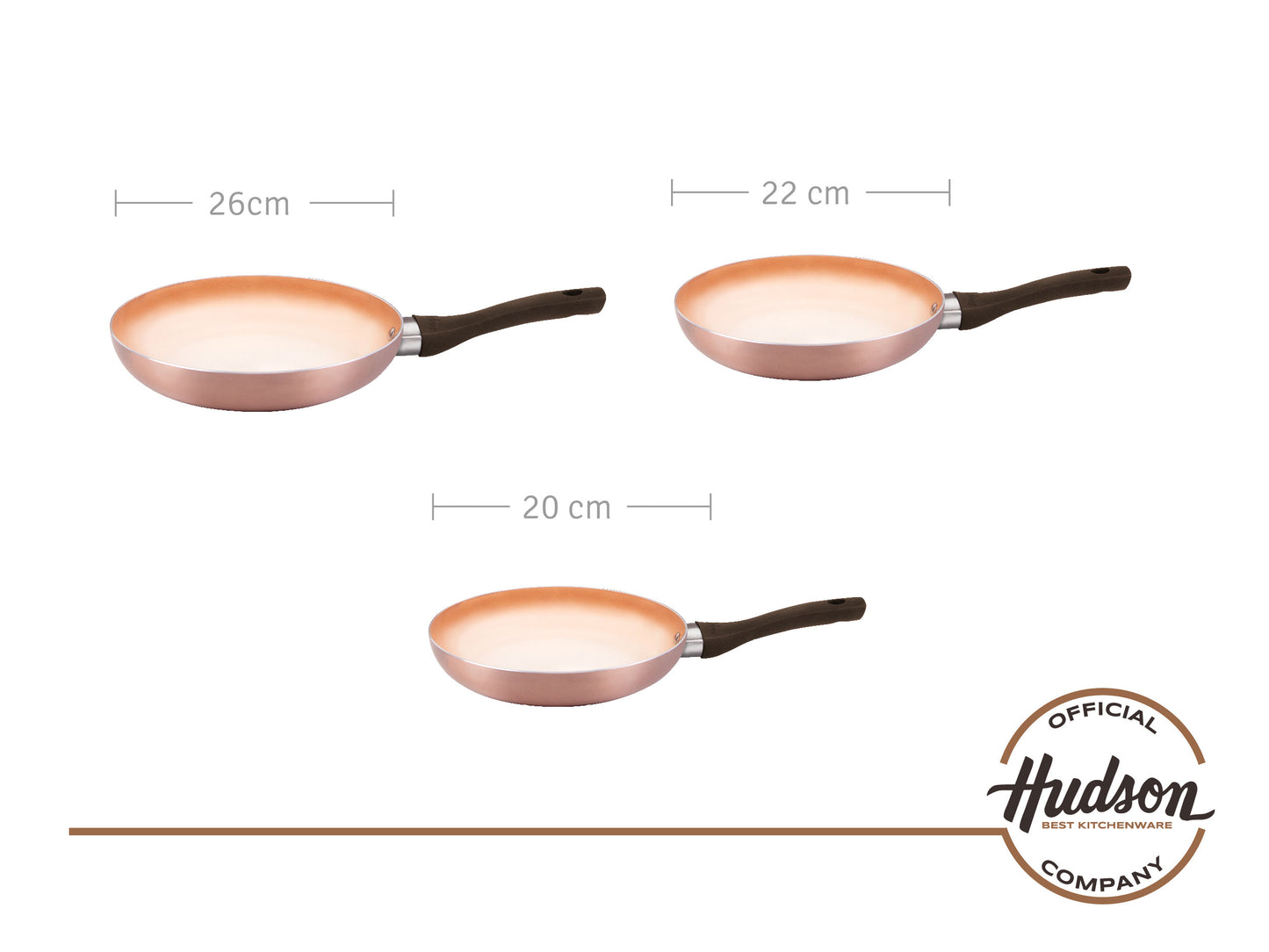 Bateria De Cocina Antiadherente Ceramico Hudson 12 Piezas