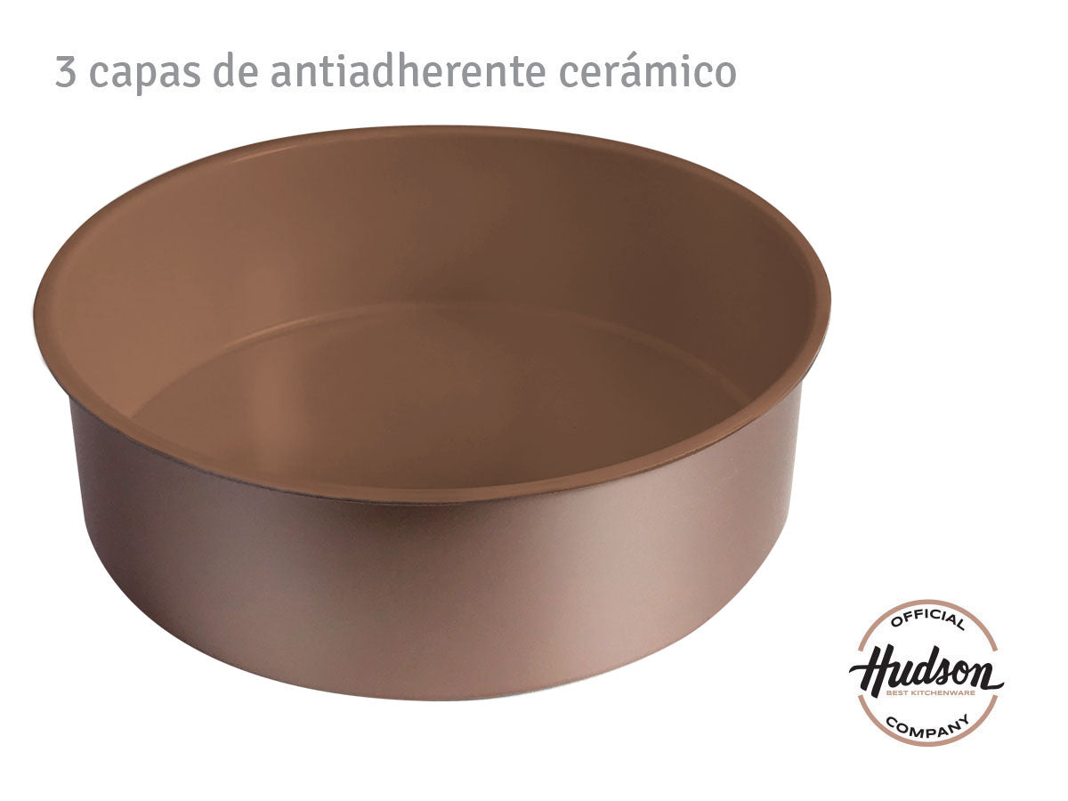 Molde Tortera Hudson 1 Pieza Doble Capa Antiadherente 24cm