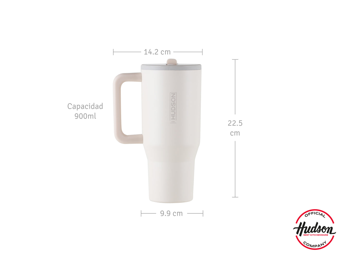 Vaso Isotérmico Para Agua De 900ml Crema