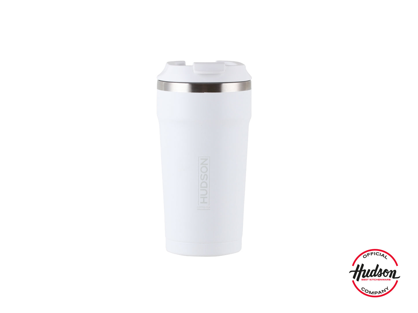Vaso Térmico 470ml Blanco de Acero Inoxidable