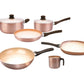 Set Bateria Cobre + Wok + Jarro + Bifera Linea Hudson