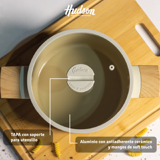 Olla 20cm Antiadherente Cerámico Harmony Inducción