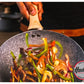 Set de Wok de Aluminio c/ Antiadherente+ Espumadera y Cuchara de Acero y Nylon