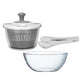 Set de Ensaladera, Escurridor y Pinza Multiuso HUDSON