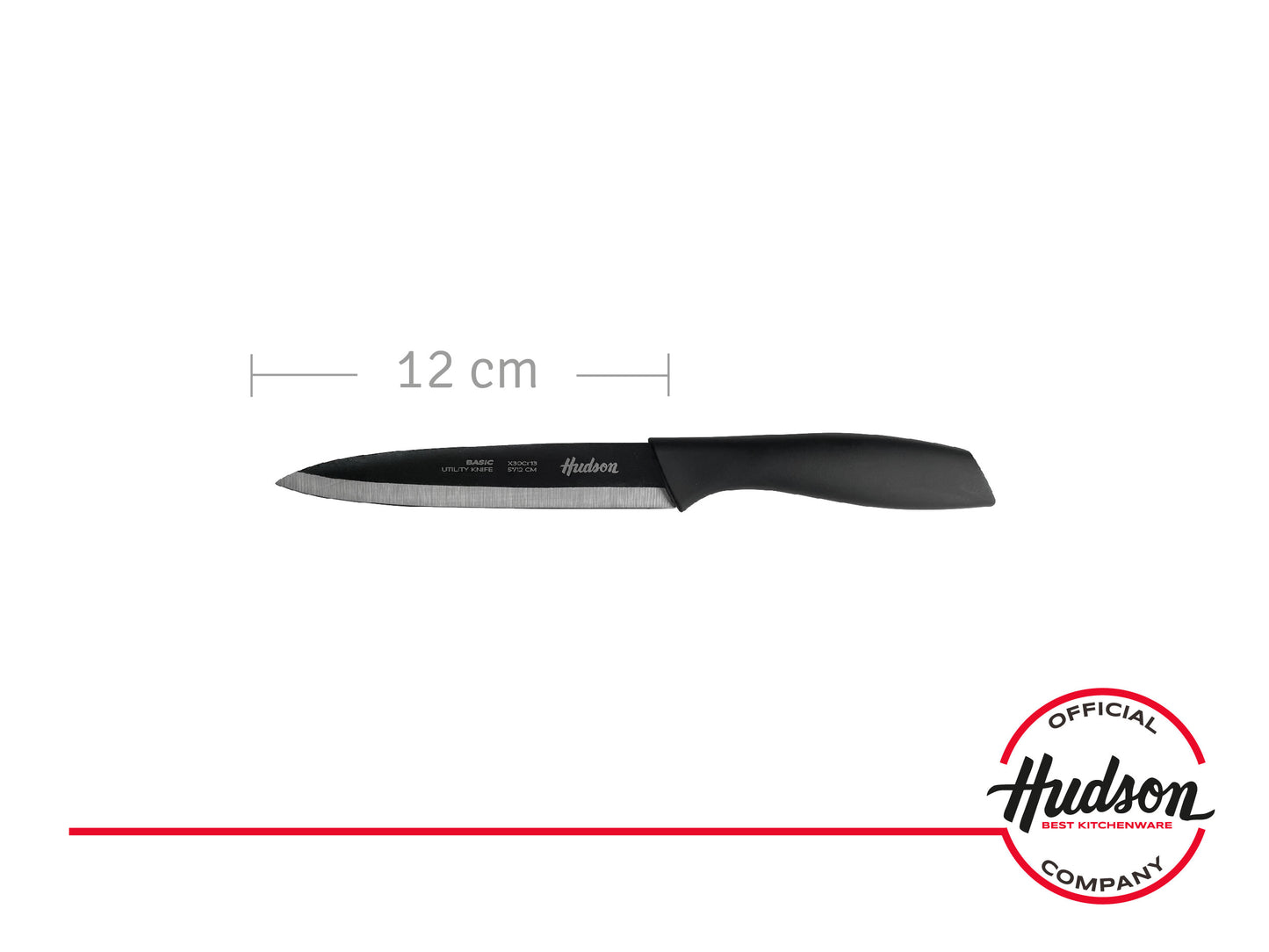 Cuchillo Utilitario Basic 5' Acero Inoxidable Negro