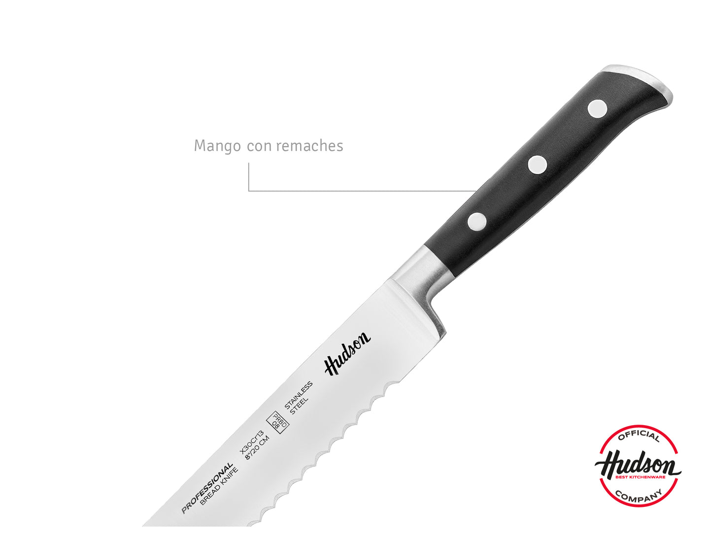 Set De Tabla + Cuchillo De Pan Línea Profesional