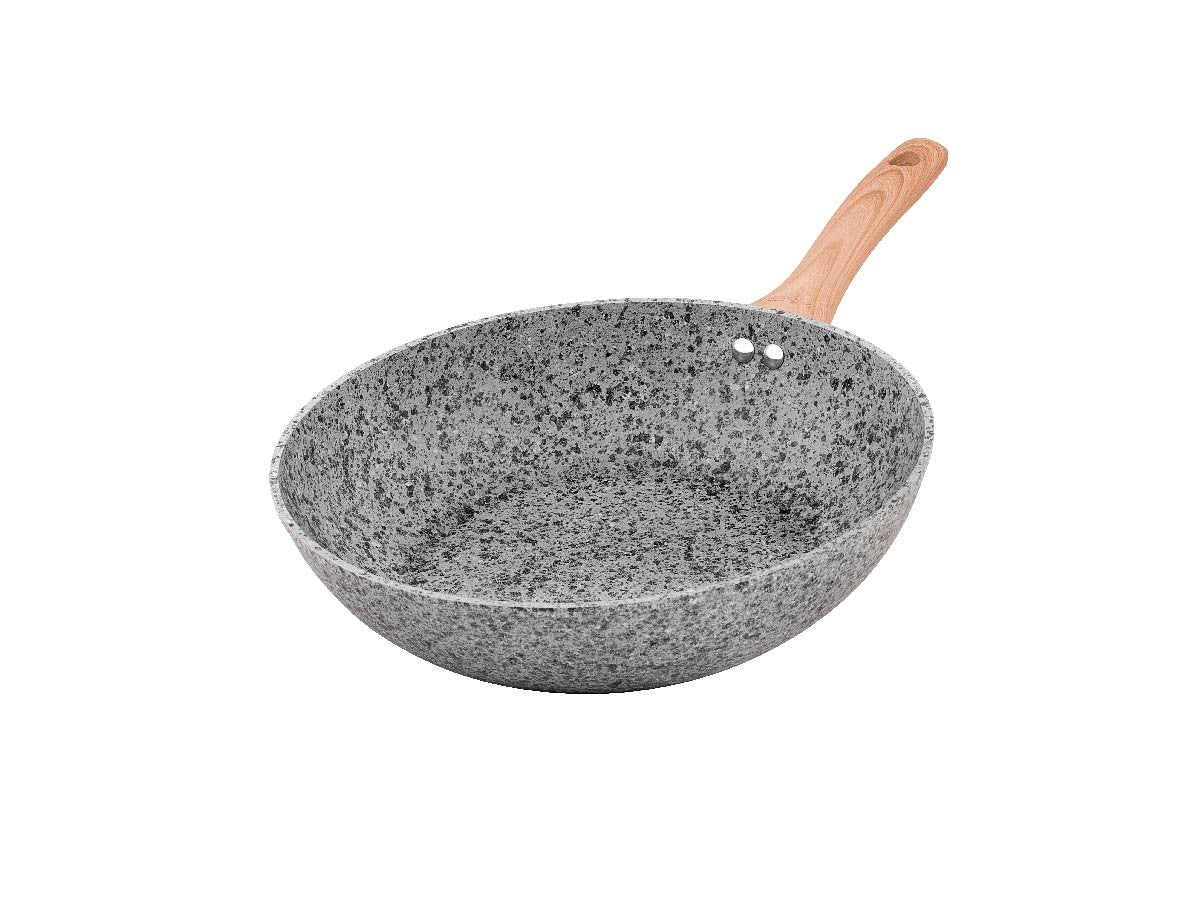 Wok Hudson Granito Stone Aluminio Forjado 28cm Antiadherente