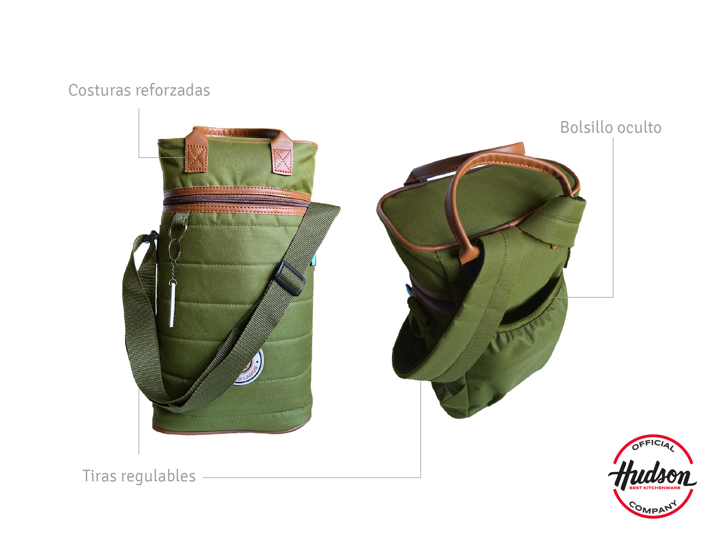 Mochila Matera Verde Reforzada En Poliéster