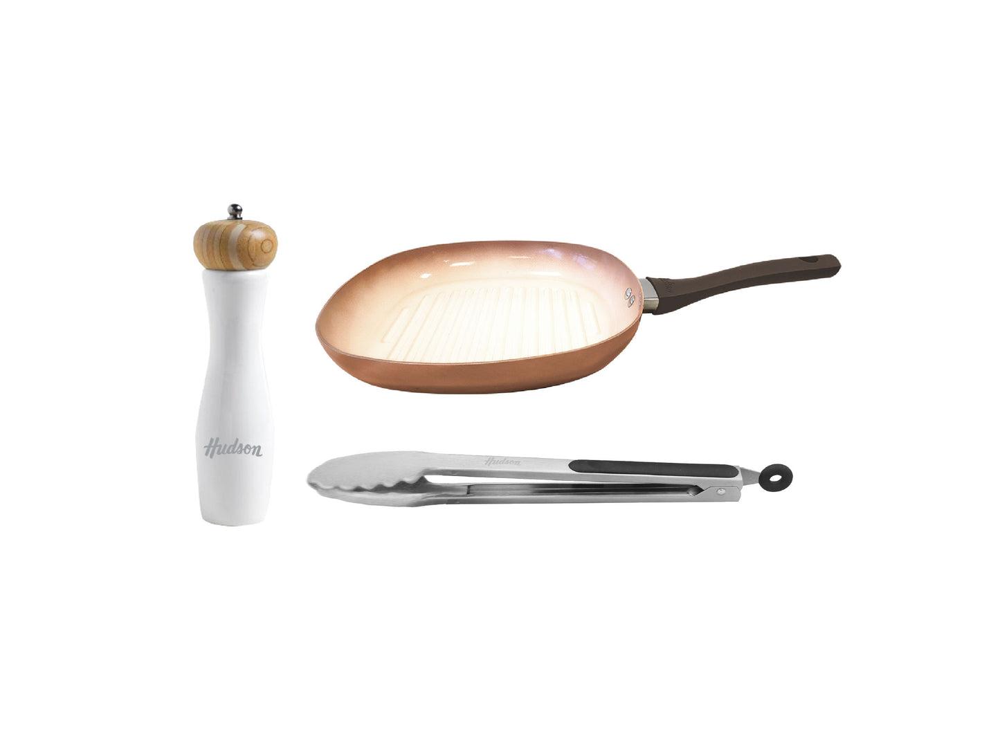 Set de Bifera Cobre, Molinillo y Pinza