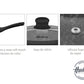 Bateria Black Granite 7 Piezas + Pot Mat X 2