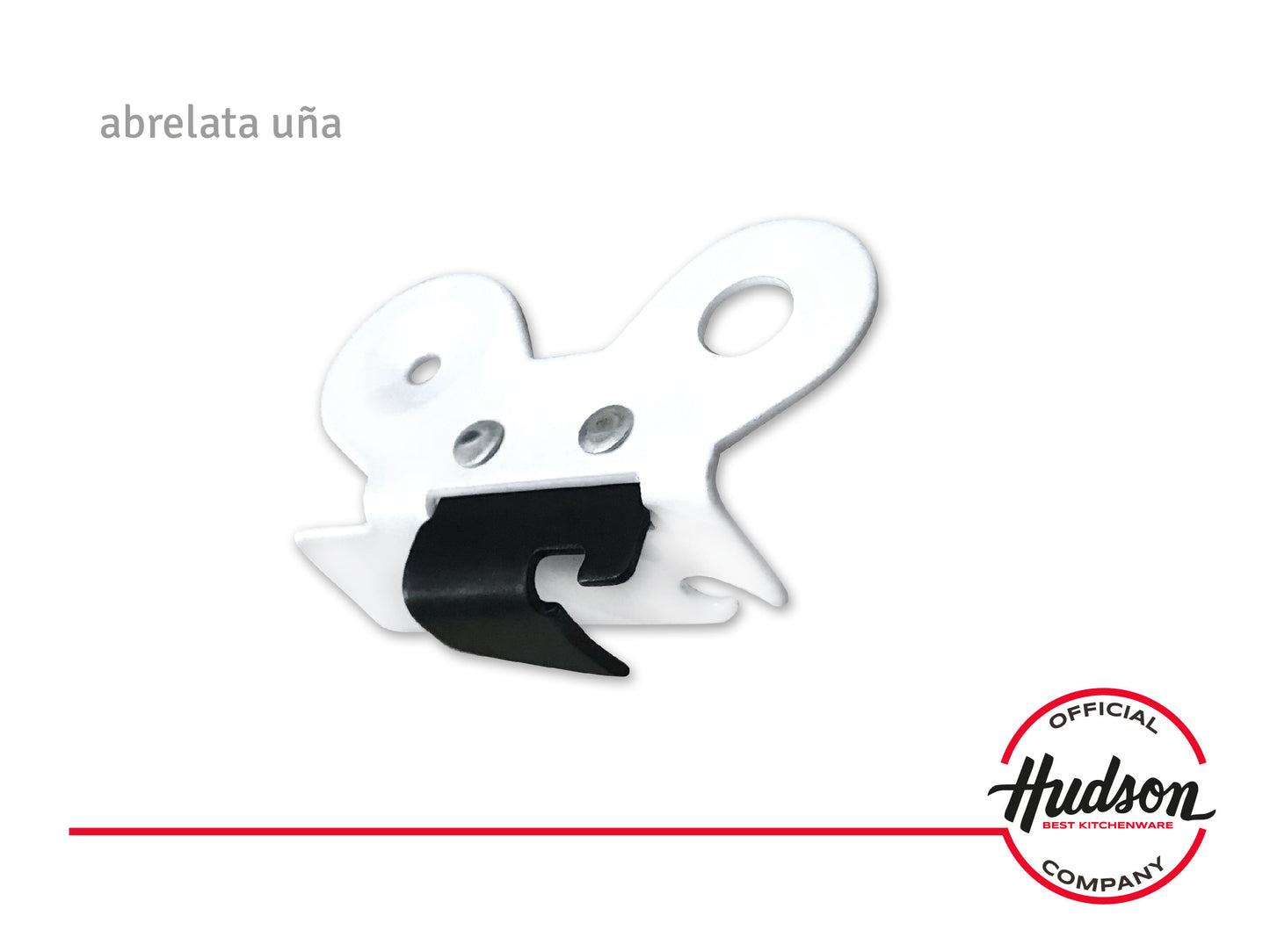 Abre Lata Uña De Acero Inoxidable Blanco Linea Hudson